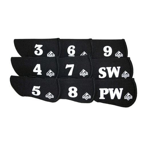 Iron Gloves - Set Of 9 Neoprene Iron Golf Club Headcovers