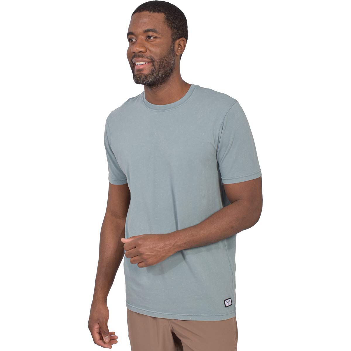 Bison Ridge Men's Acid Wash Sequoia Short Sleeve T-Shirt