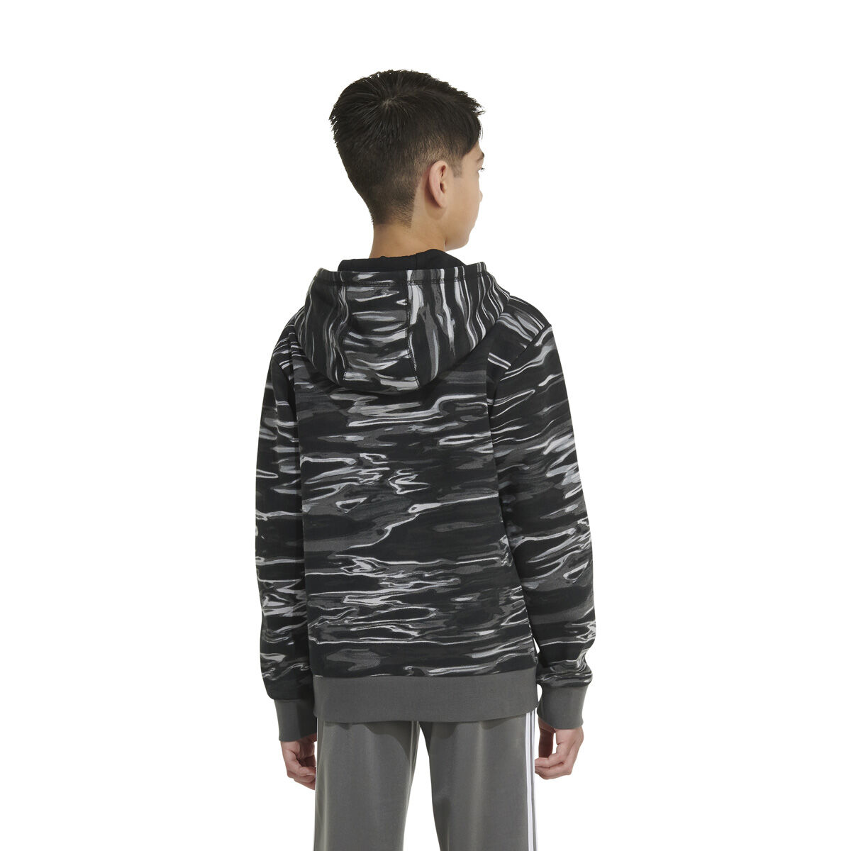 adidas Boys' AOP Liquid Camo Pullover Hoodie