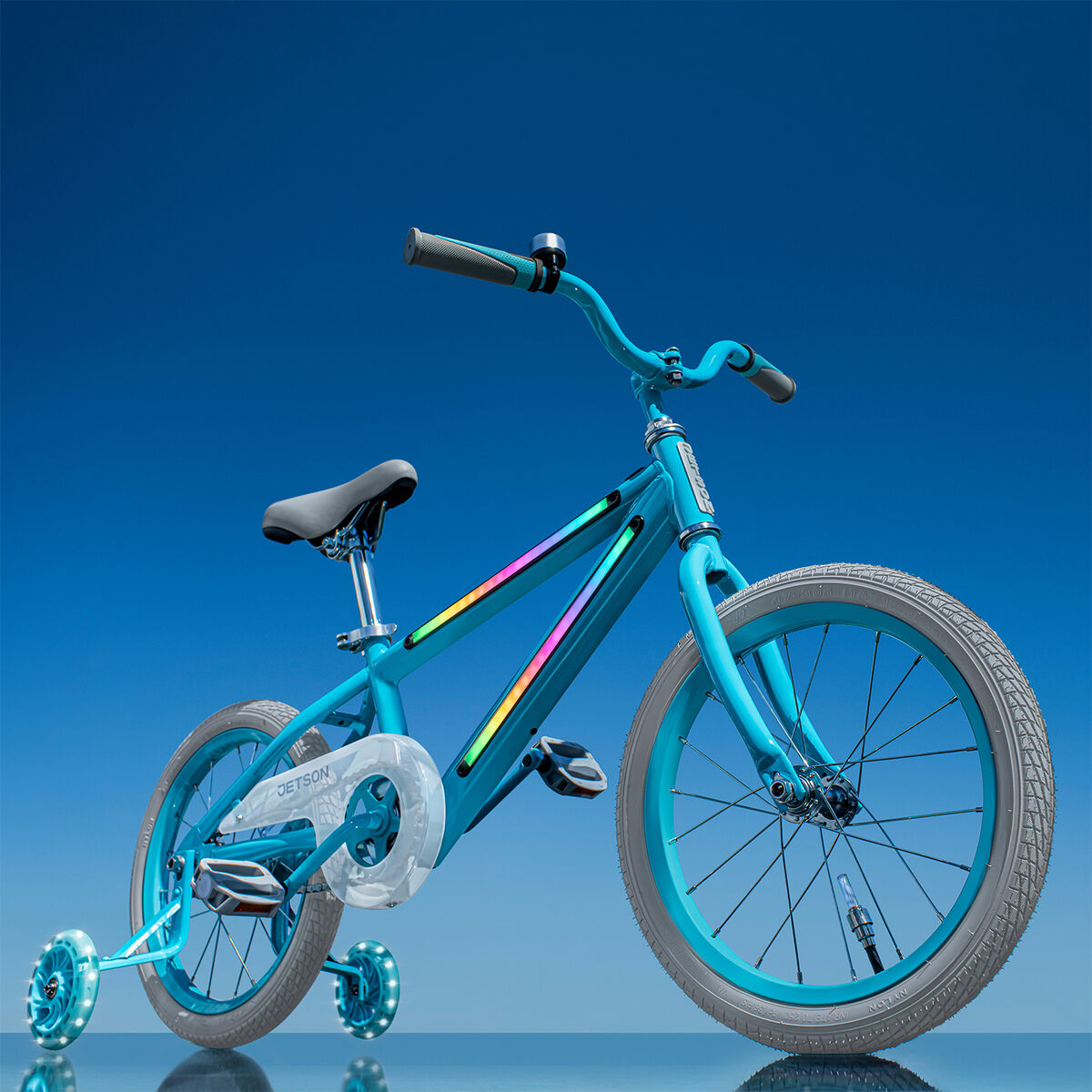 Jetson JLR M Light Up Bike 16in, Blue/Grey
