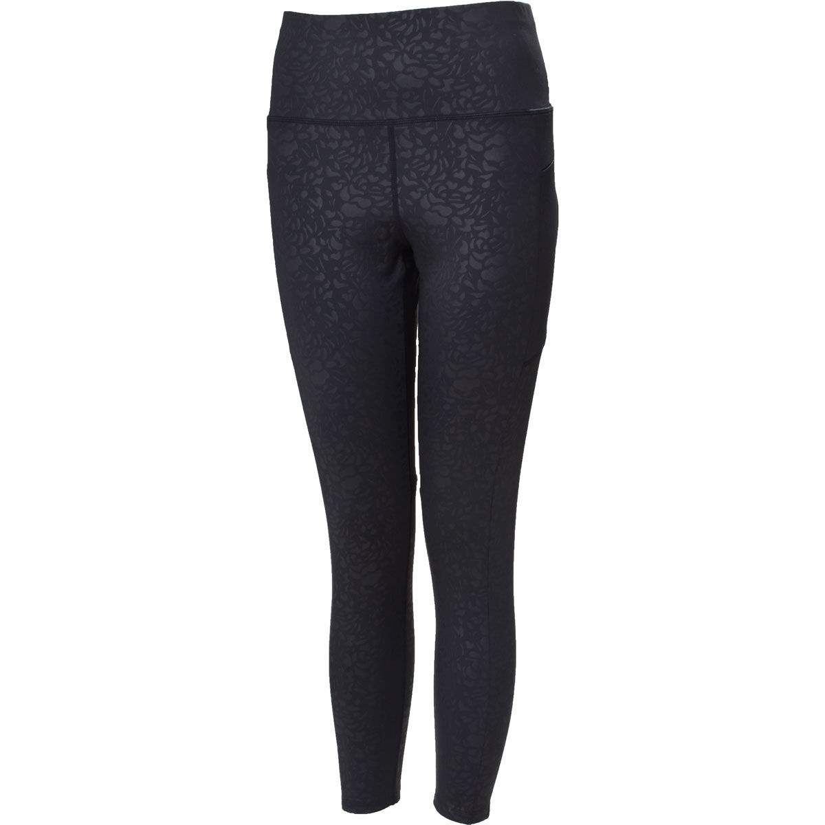 Bsp Women's Tonal Floral with Pocket 7/8 Leggings