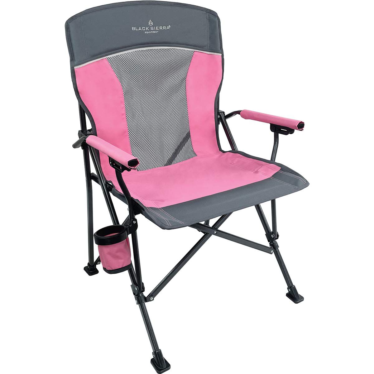 Black Sierra Alpha Ventback Hardarm Chair