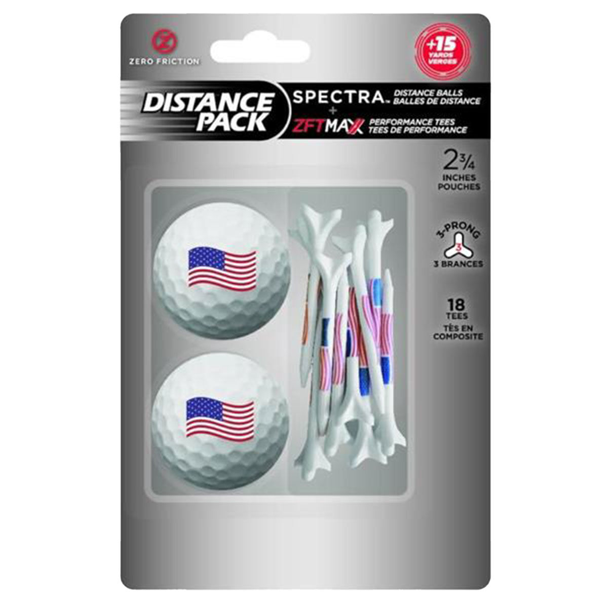 Zero Friction USA 2 Ball/Tee Pack