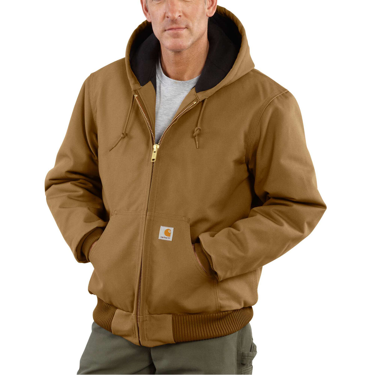 Carhartt Loose Fit Firm Duck Insulated Flannel-Lined Active Jac