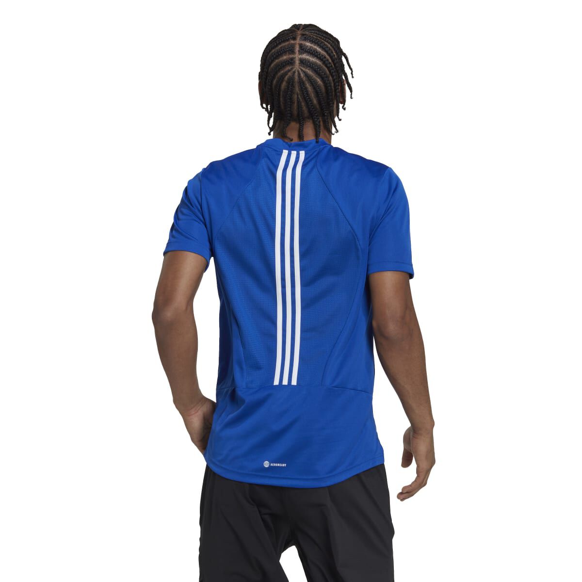 adidas Men's Aeroready Hiit Back 3-Stripes Training Tee
