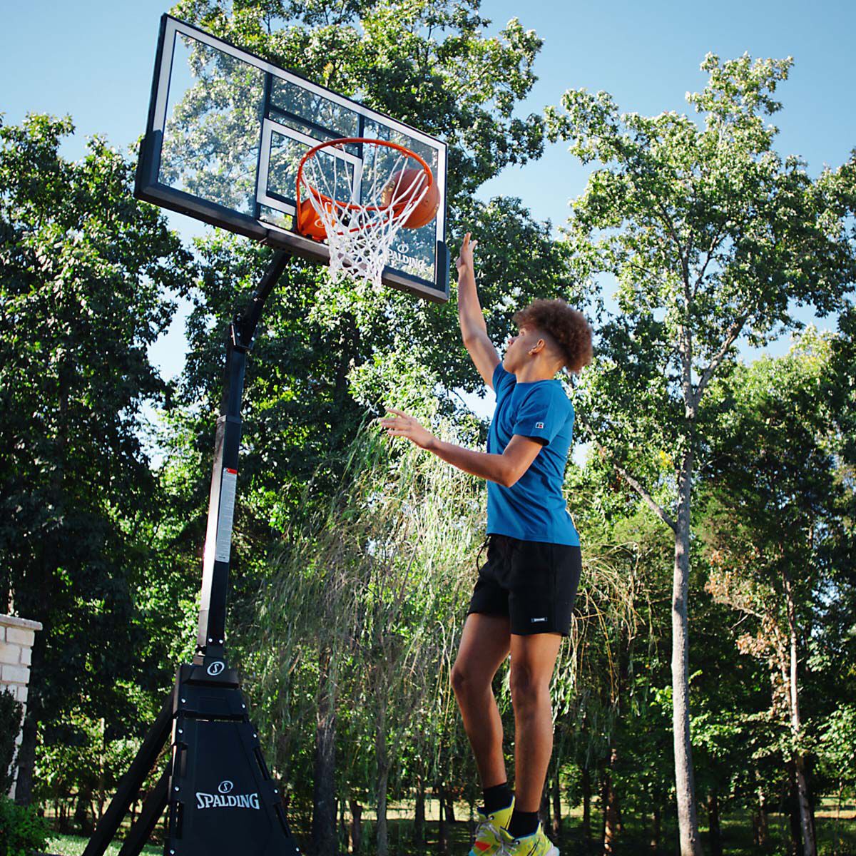 Spalding 54" Momentous EZ Assembly- 30 minutes or less Portable System