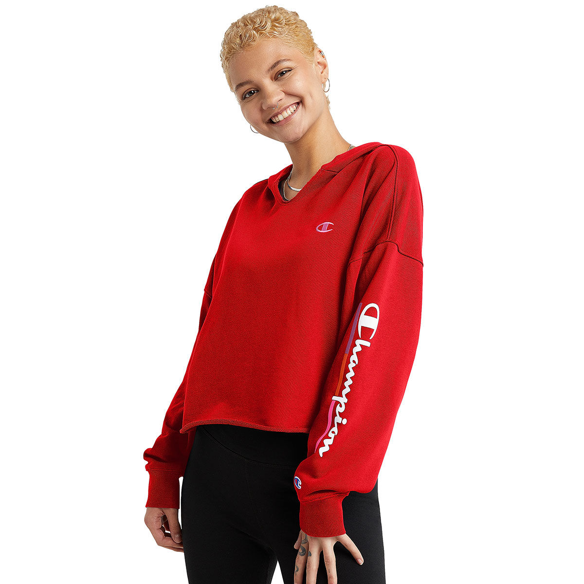Champion Women's Campus Split Neck Hoodie