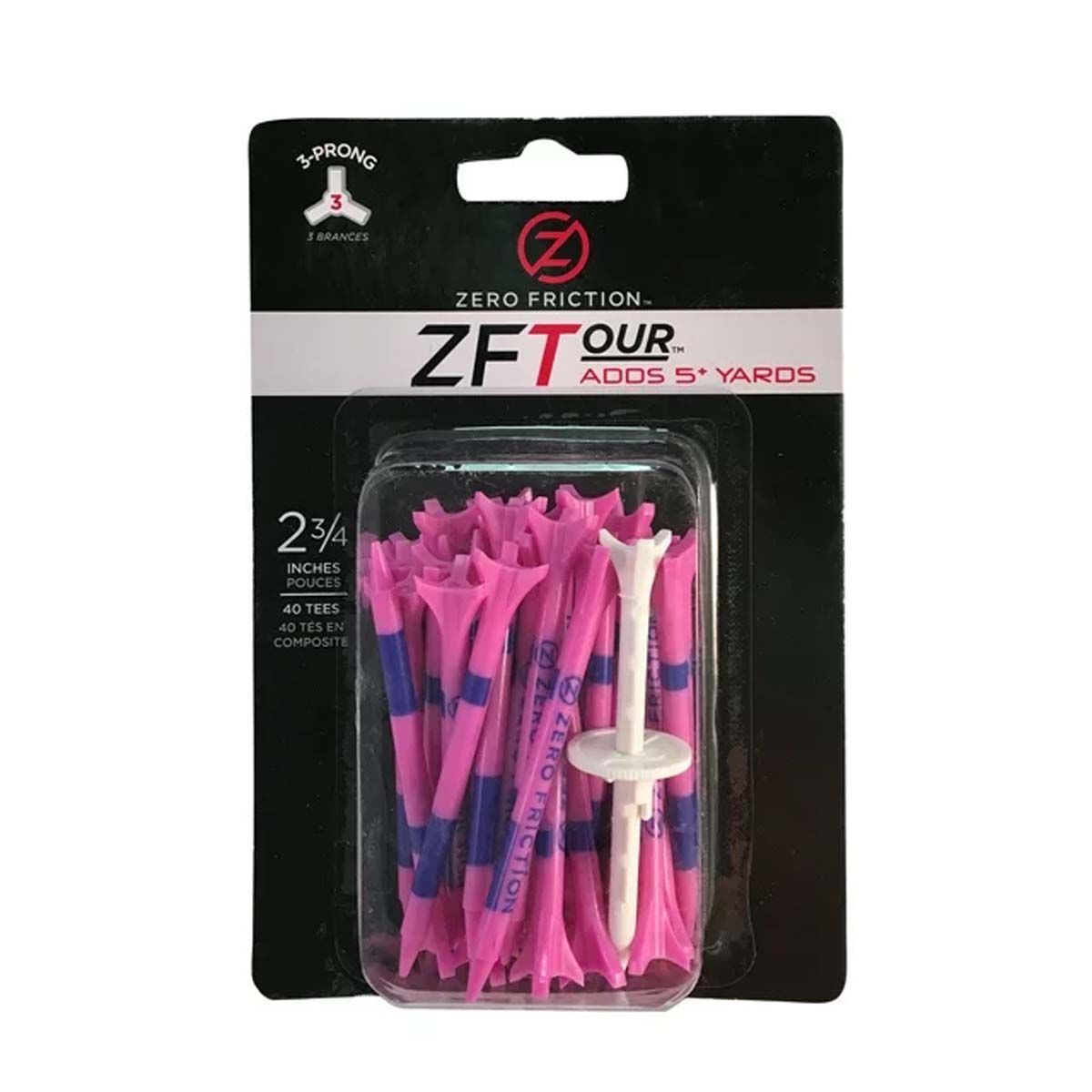 Zero Friction 2 3/4" 3 Prong Tee