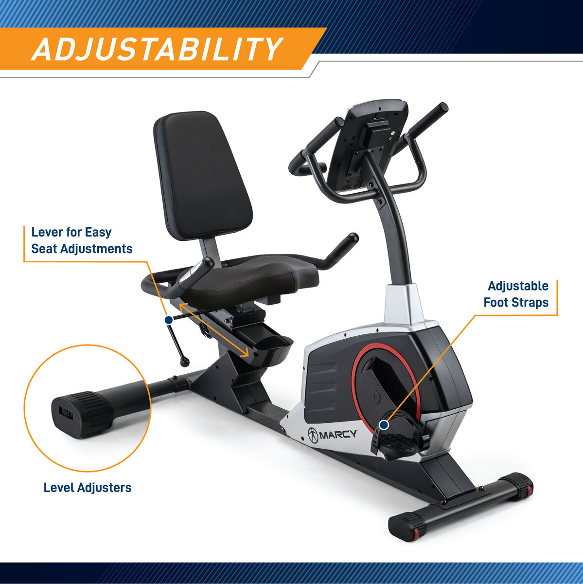 Marcy ME-706 REGENERATING MAGNETIC RECUMBANT BIKE
