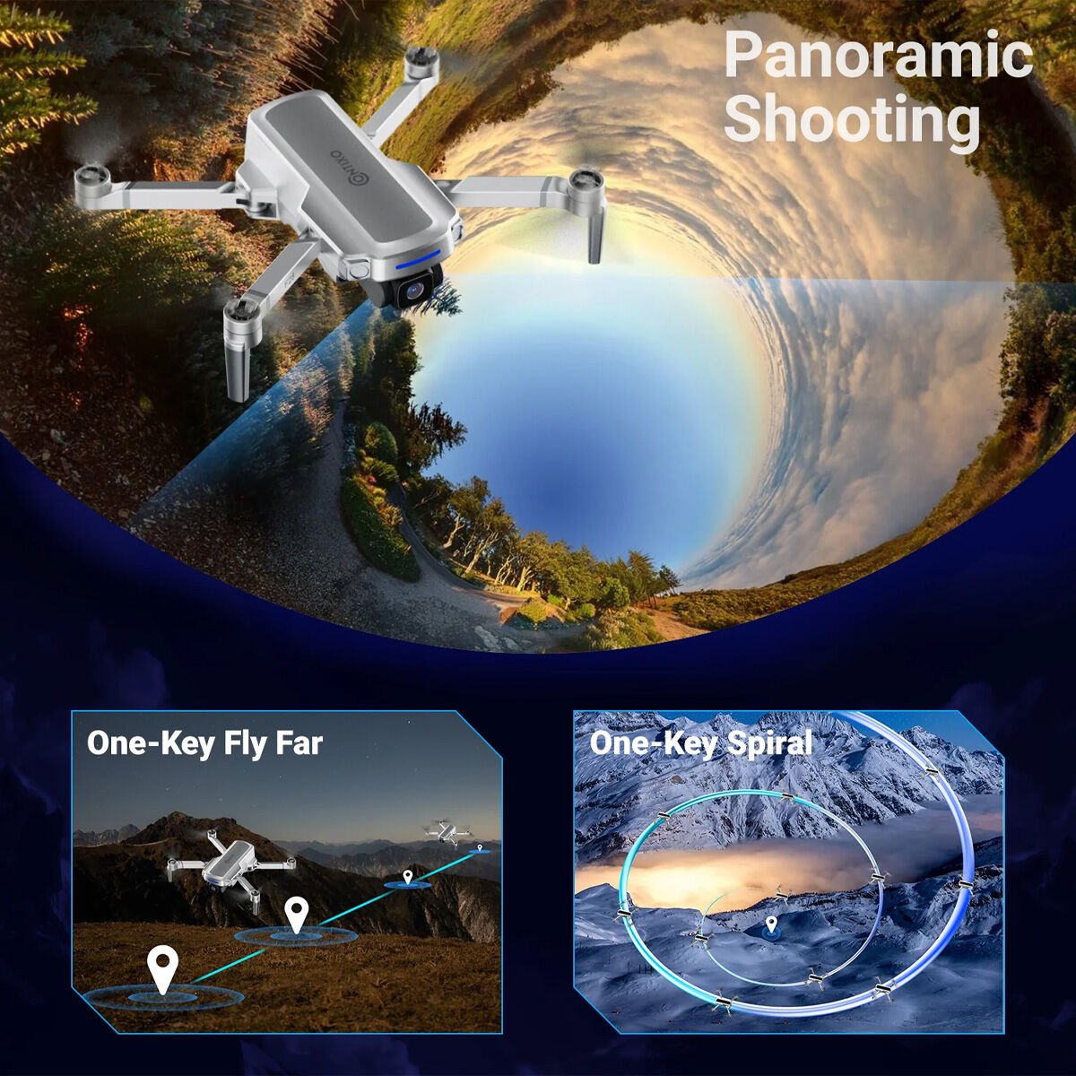 Contixo F28 Foldable GPS Drone with 2K FHD Camera