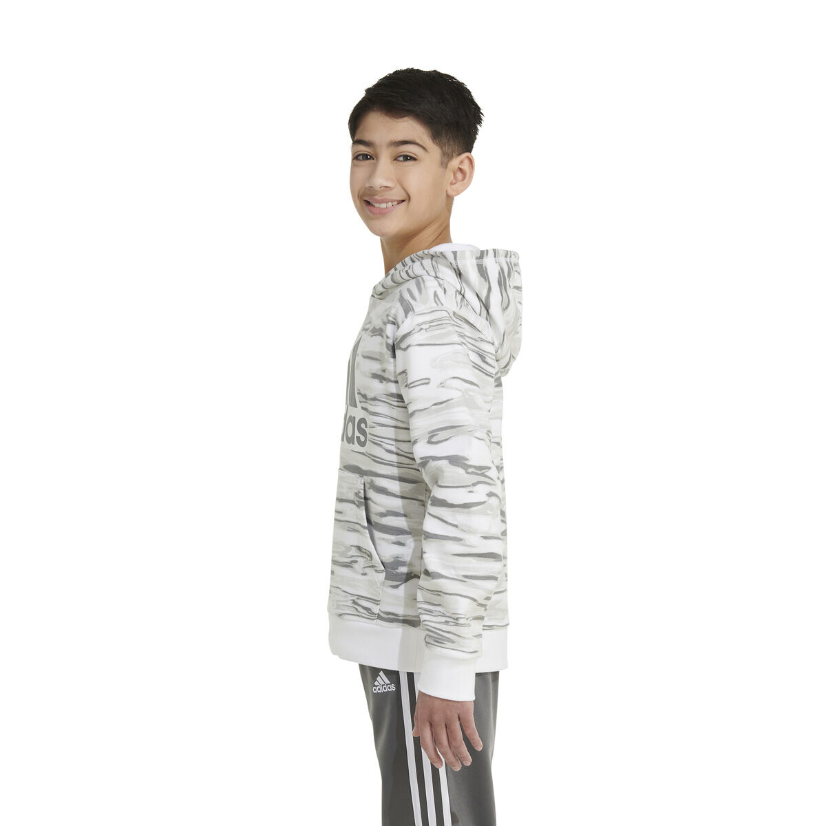 adidas Boys' AOP Liquid Camo Pullover Hoodie