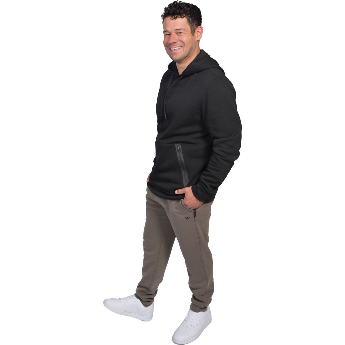 Leg3nd Men's Tapered Side Zip Pant