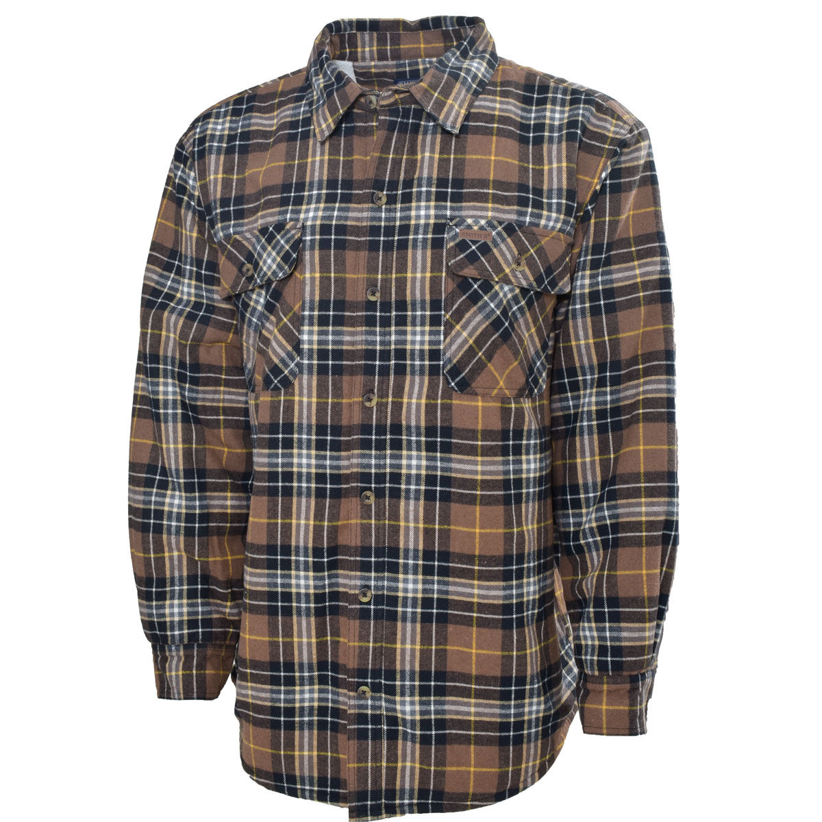 Smiths Workwear Men's Sherpa Lined Flannel Shirt Jacket