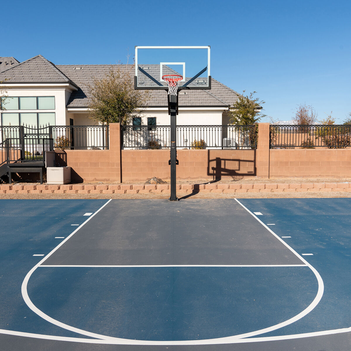 Mammoth 72" 90964 Glass In-Ground Basketball System