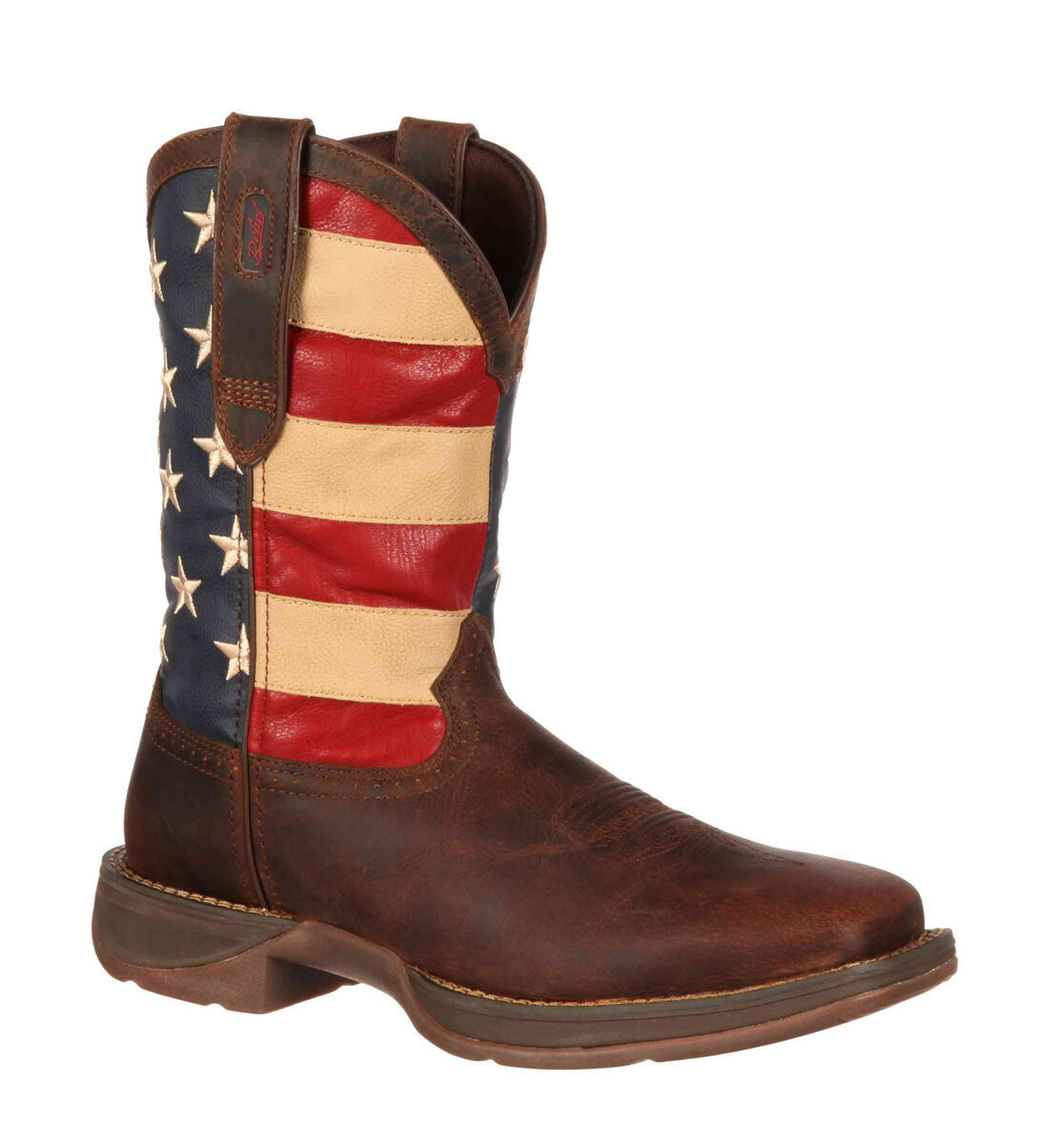 Durango Men's Rebel Patriotic Pull-On Western Flag Boots