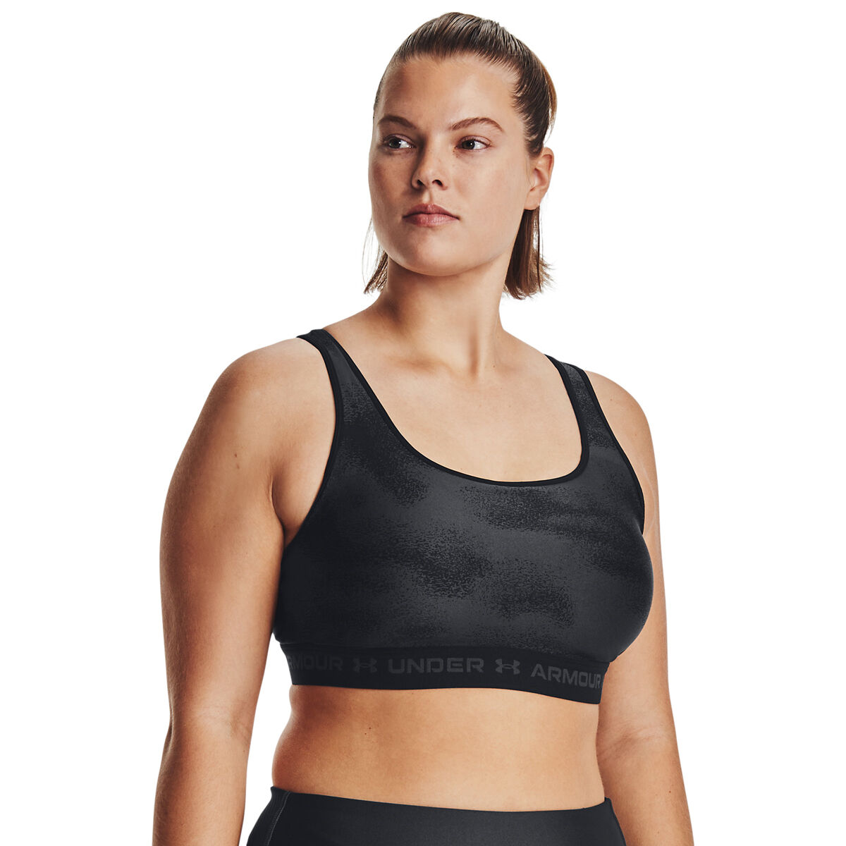 Under Armour Women's Crossback Mid-Impact Print Sports Bra