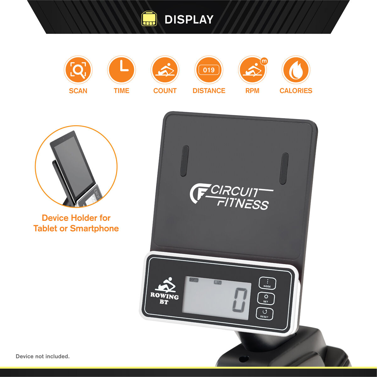 Circuit Fitness Deluxe Foldable Magnetic Rowing Machine