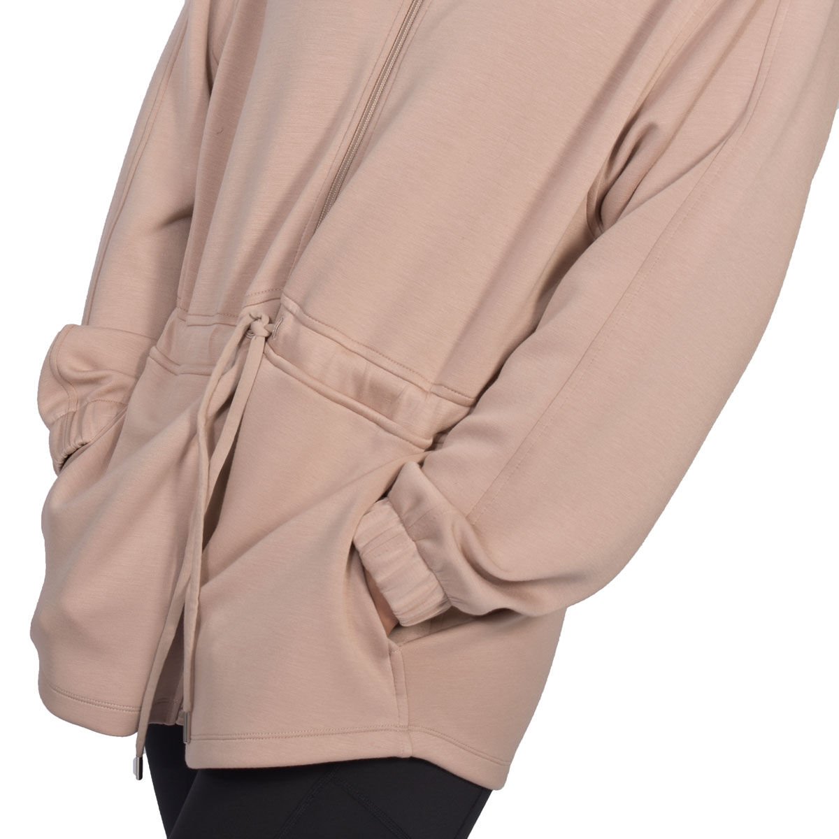 Harmony & Blnce Women's Zip Up Cinch Fleece