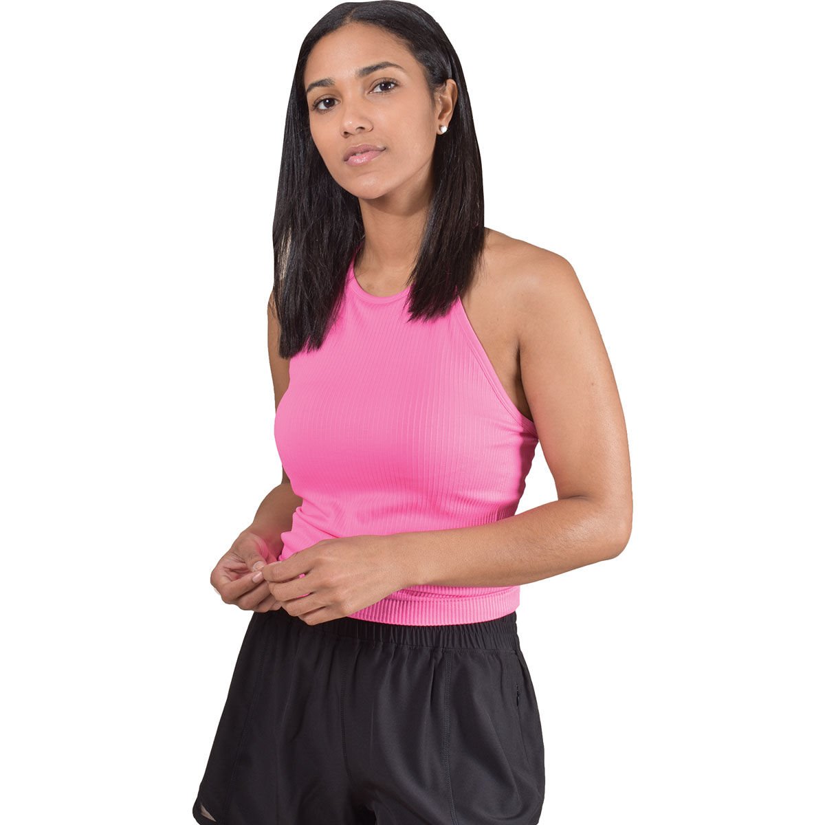 90 Degree Women's Rib Tank With Bra