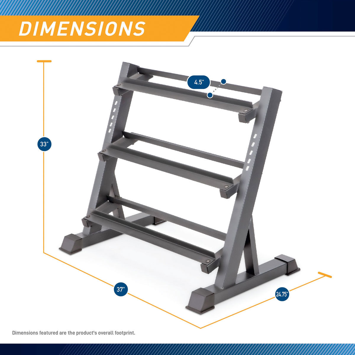 Marcy 3-Tier Dumbbell Weight Rack