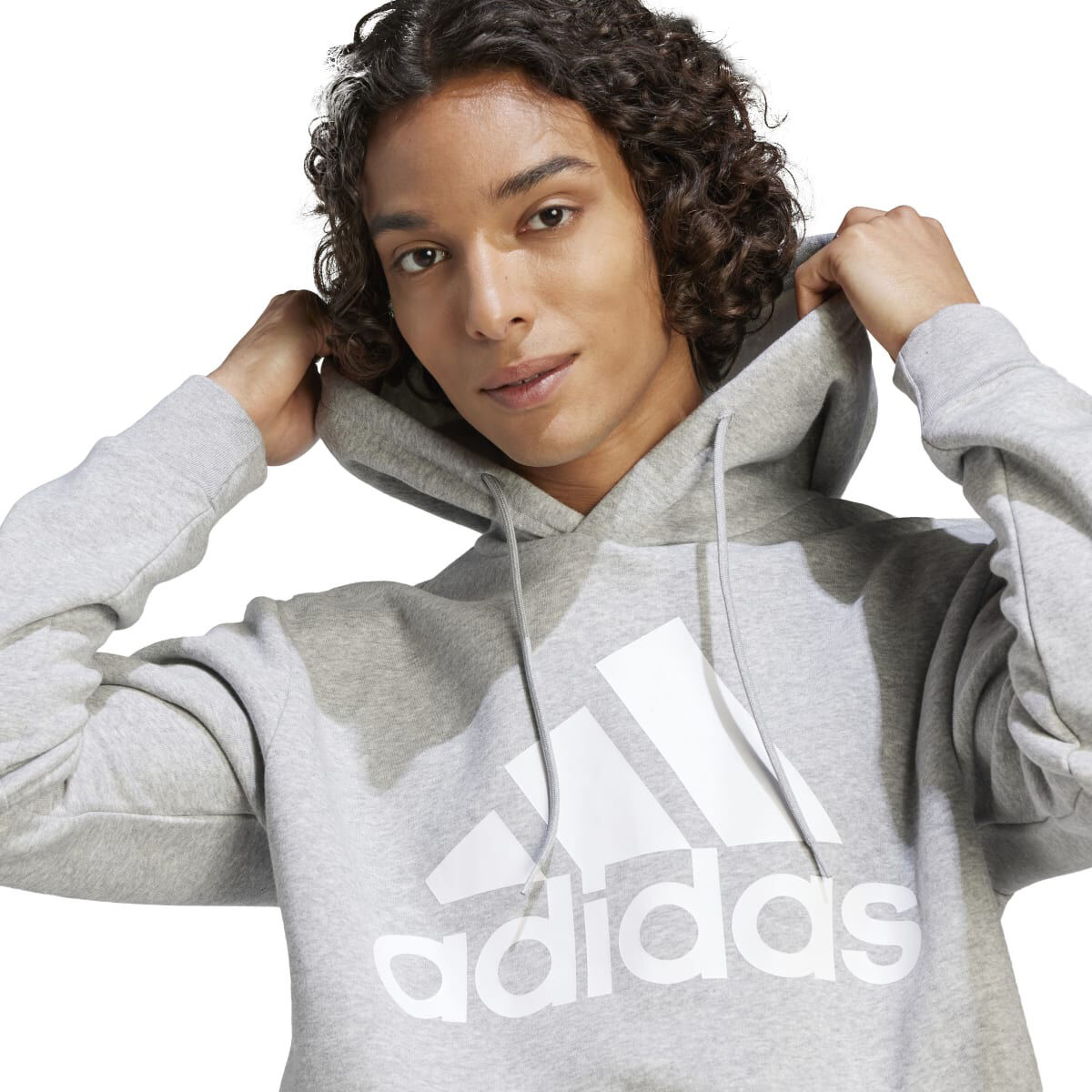 adidas Men's Big Logo Flc Hood