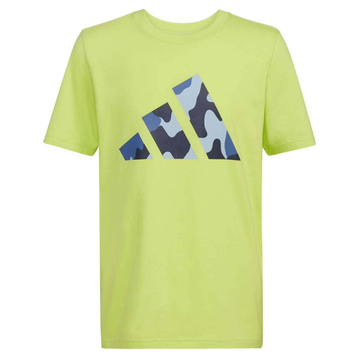 adidas Boys' Shorts Sleeve Camo Logo Tee