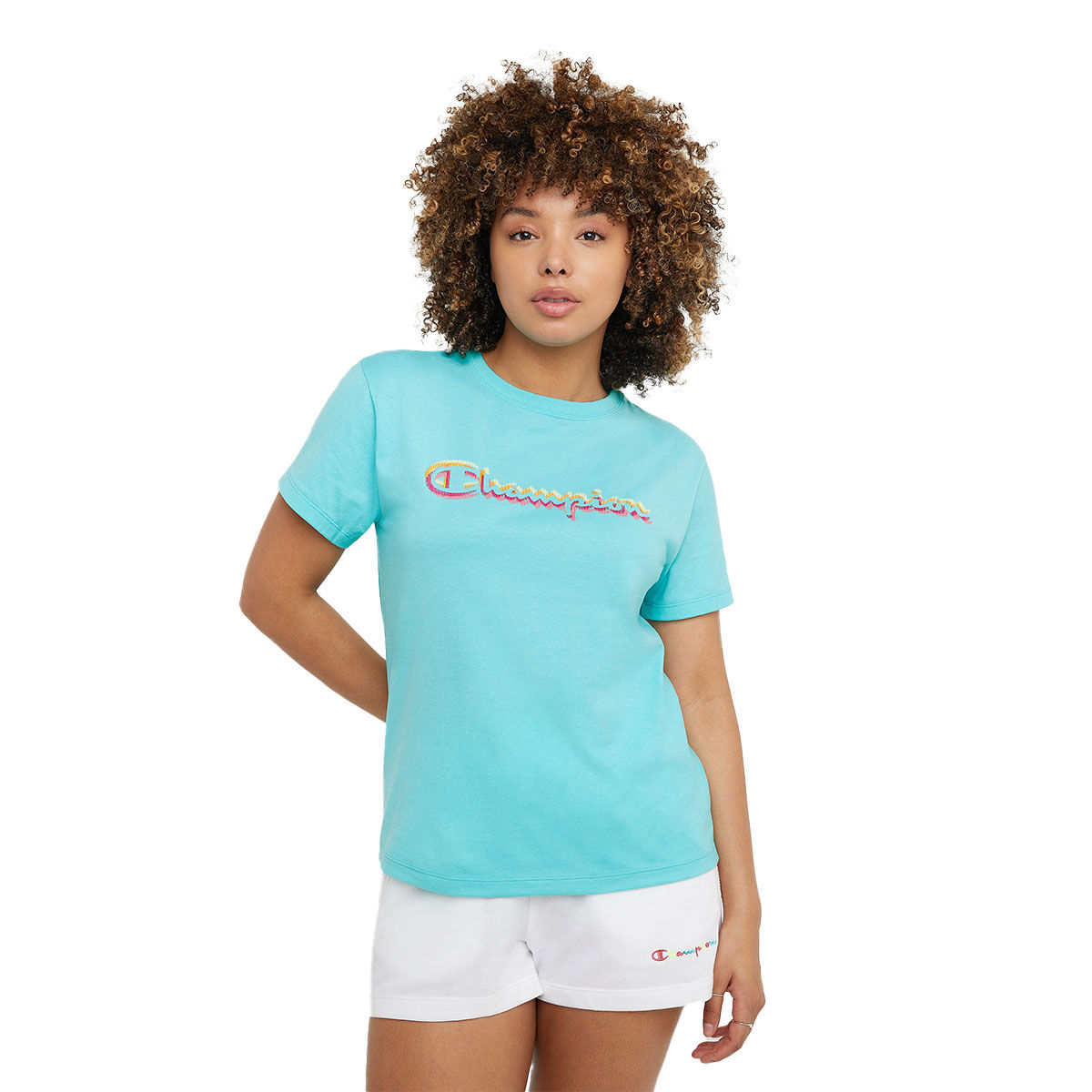Champion Women's Prismatic Script Tee