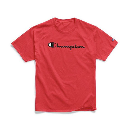Champion Men's Logo Print Crew Neck Tee