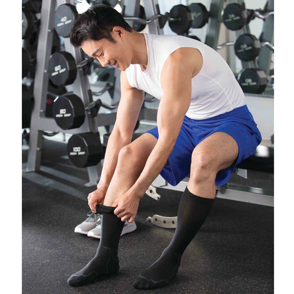 Copper Fit Compression Sock Crew Length