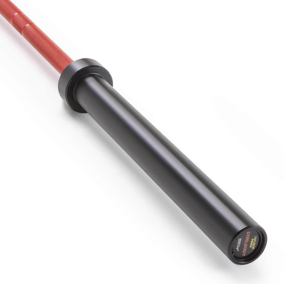 Steel Body 7' Red/Black Olympic Bar