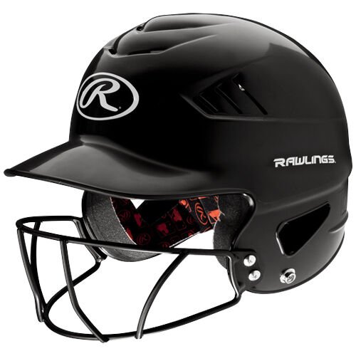 Rawlings Junior Coolflo Batting Helmet With Cage