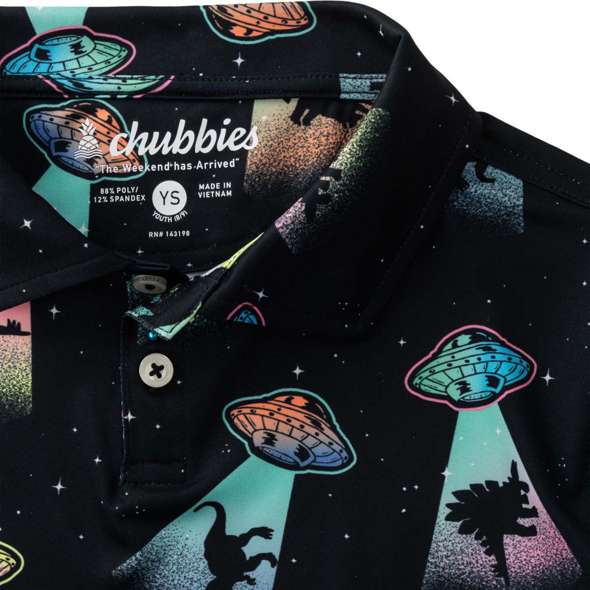 Chubbies Men's Beam Me Up (Youth Performance Polo)