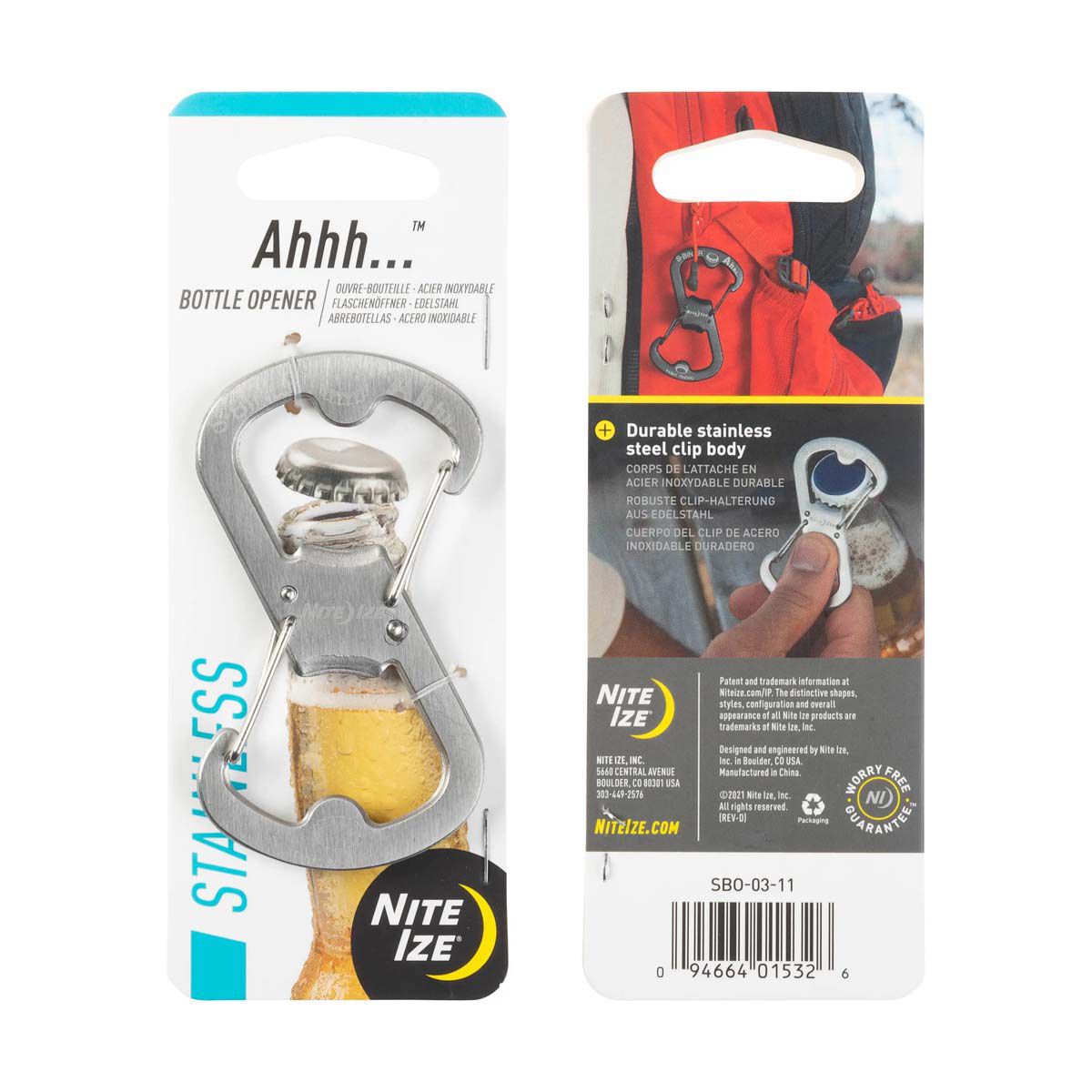 Nite Ize Ahhh...  Bottle Opener - Stainless