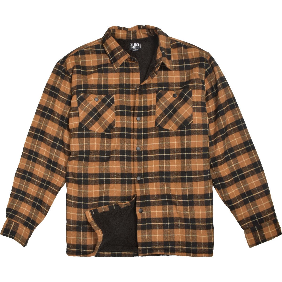 Flint Workwear Men's Flannel Sherpa Jacket