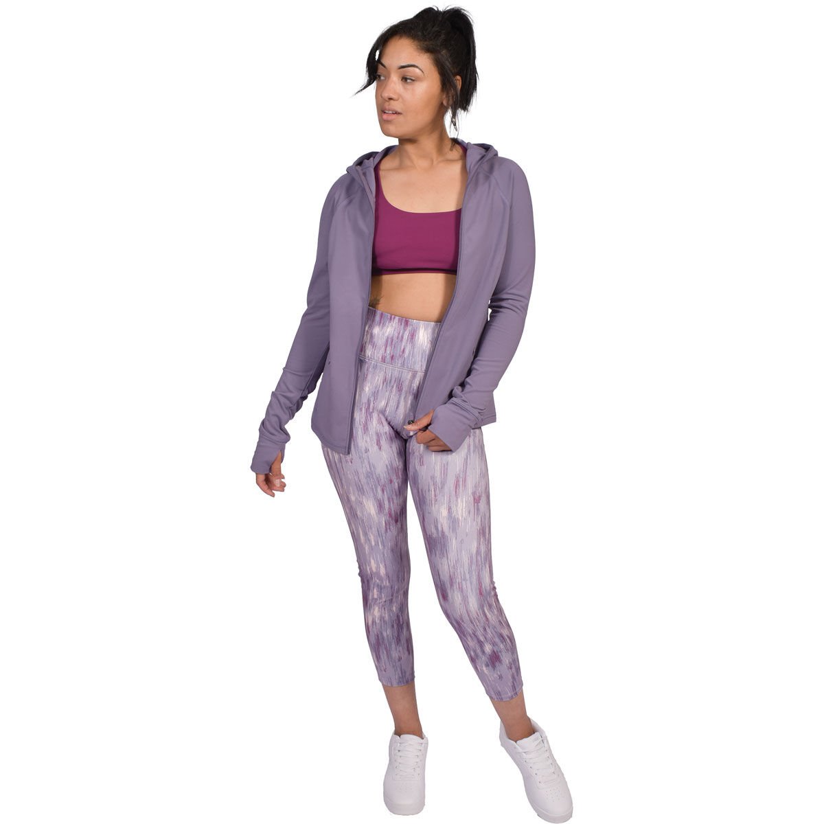 90 Degree Women's Polar Lux FZ Hooded Jacket