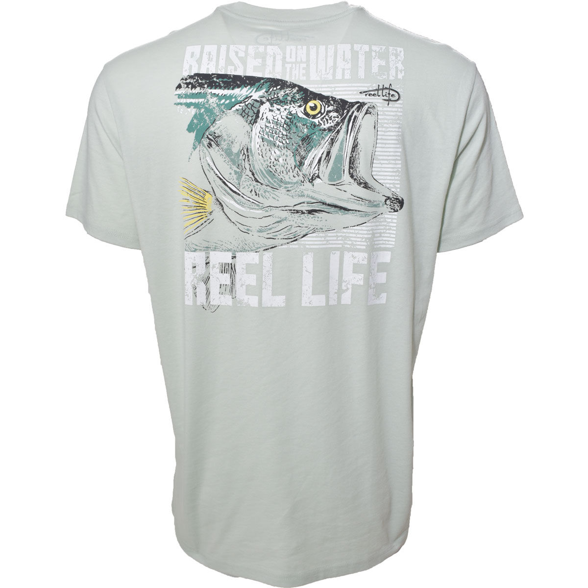 Reel Life Men's Bass Head Short Sleeve T-Shirt