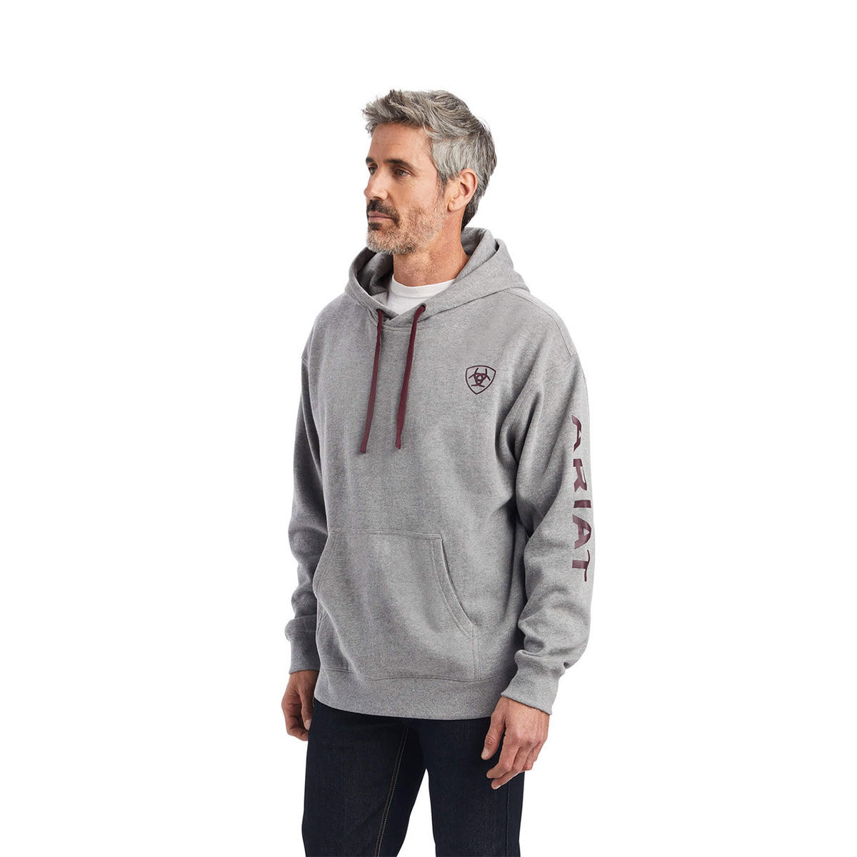 Ariat Men's Logo Sleeve Hoodie