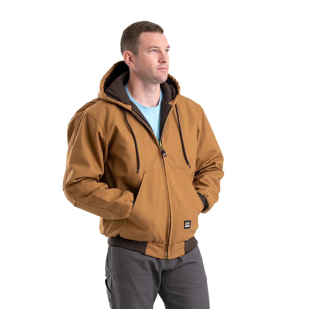 Berne Men's Heritage Duck Hooded Active Jacket