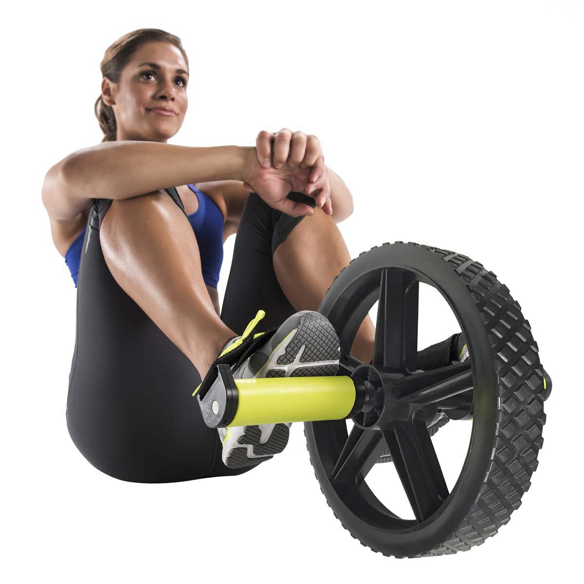 Go Fit Extreme Abdominal Wheel With Slip-Resistant Hand/Foot Handles with Training Manual