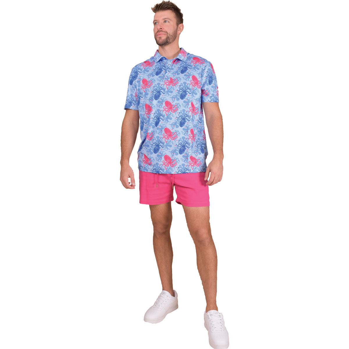 Aeroline Men's Octopus Print Polo