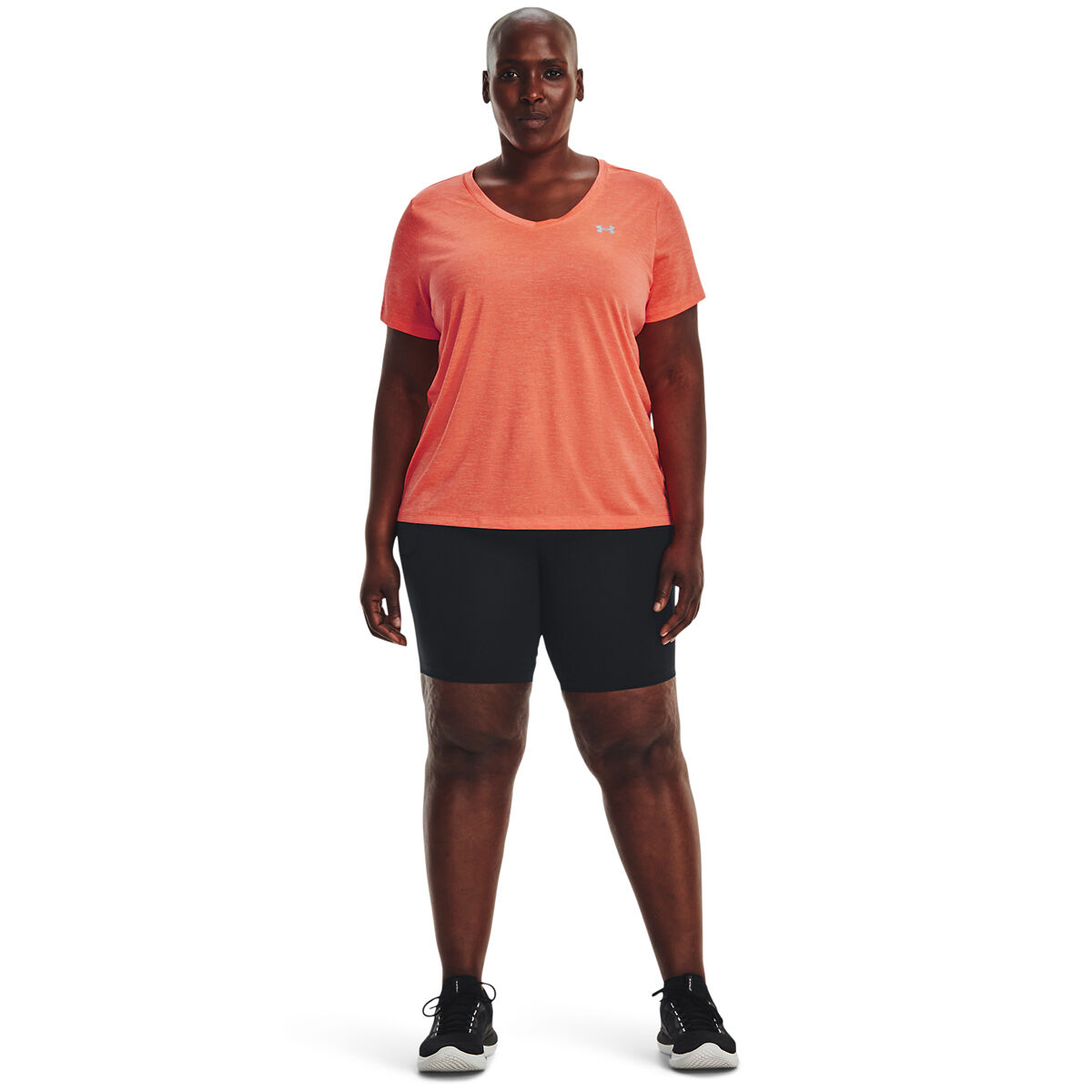Under Armour Women's Plus Size Tech Twist Short Sleeve V-Neck Tee