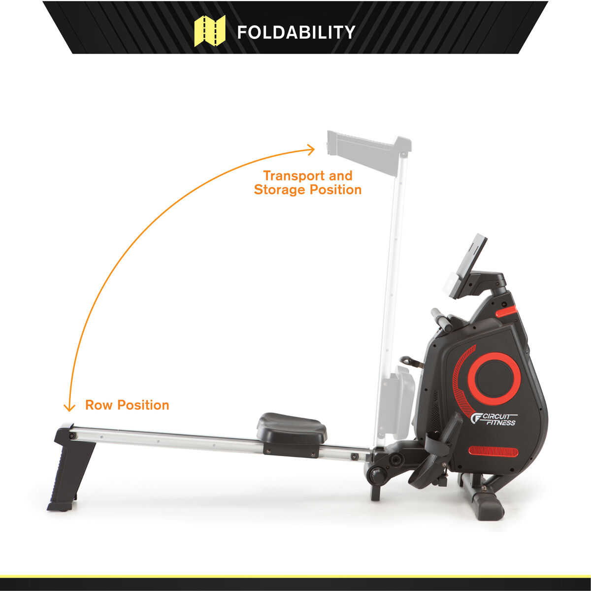 Circuit Fitness AMX-979RW Foldable Magnetic Rowing Machine