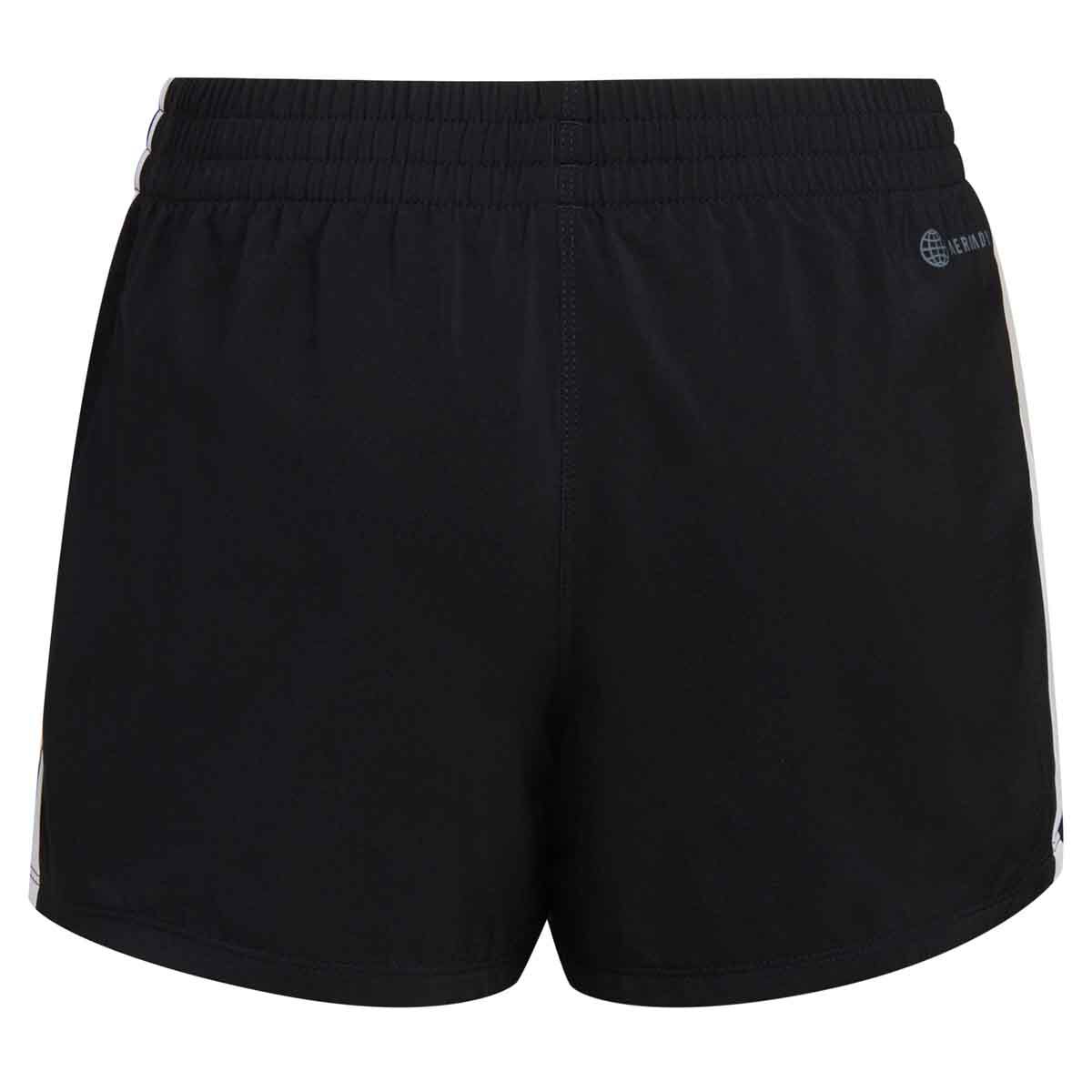 adidas Girls' AEROREADY® Elastic Waistband 3-Stripes Pacer Shorts
