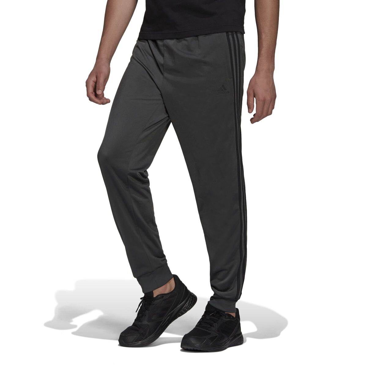 adidas Men's Essentials Warm-Up Tapered 3-Stripes Track Pants