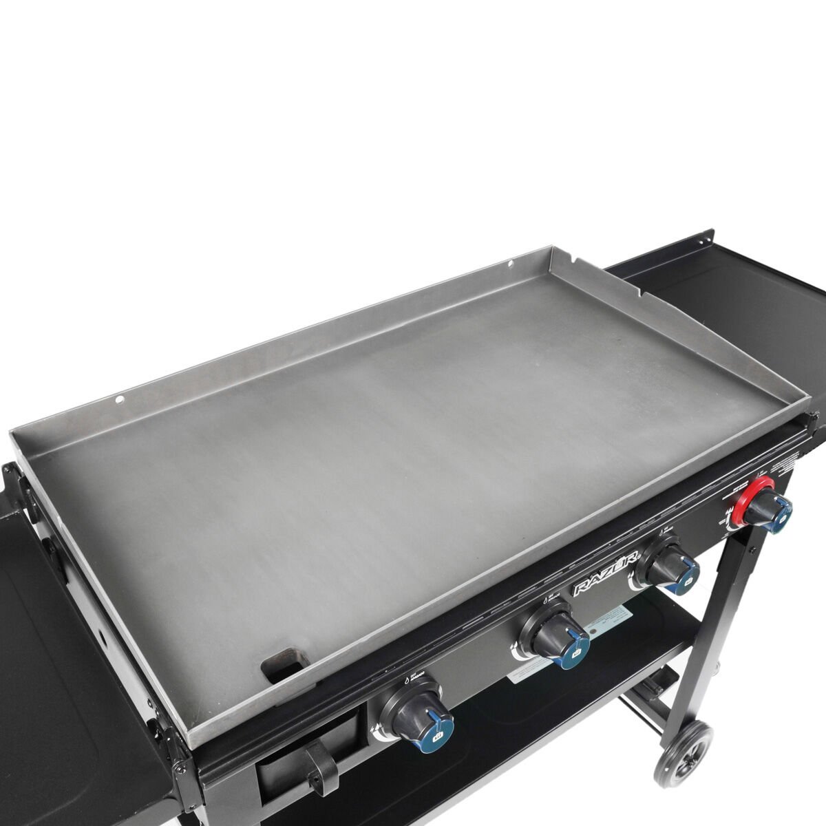Razor 4-Burner Griddle with folding shelves