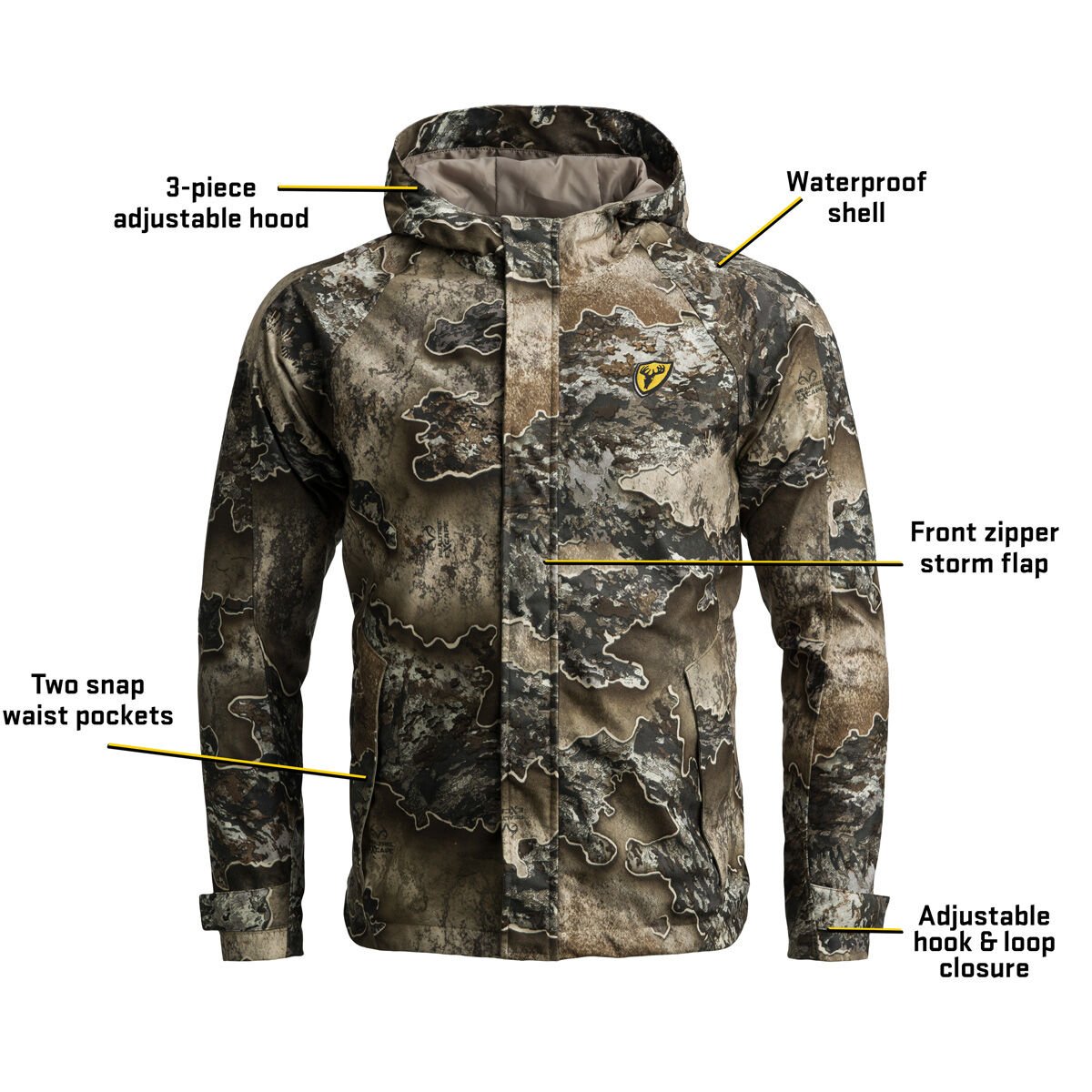 Blocker Outdoors Men's Drencher Jacket with Hood