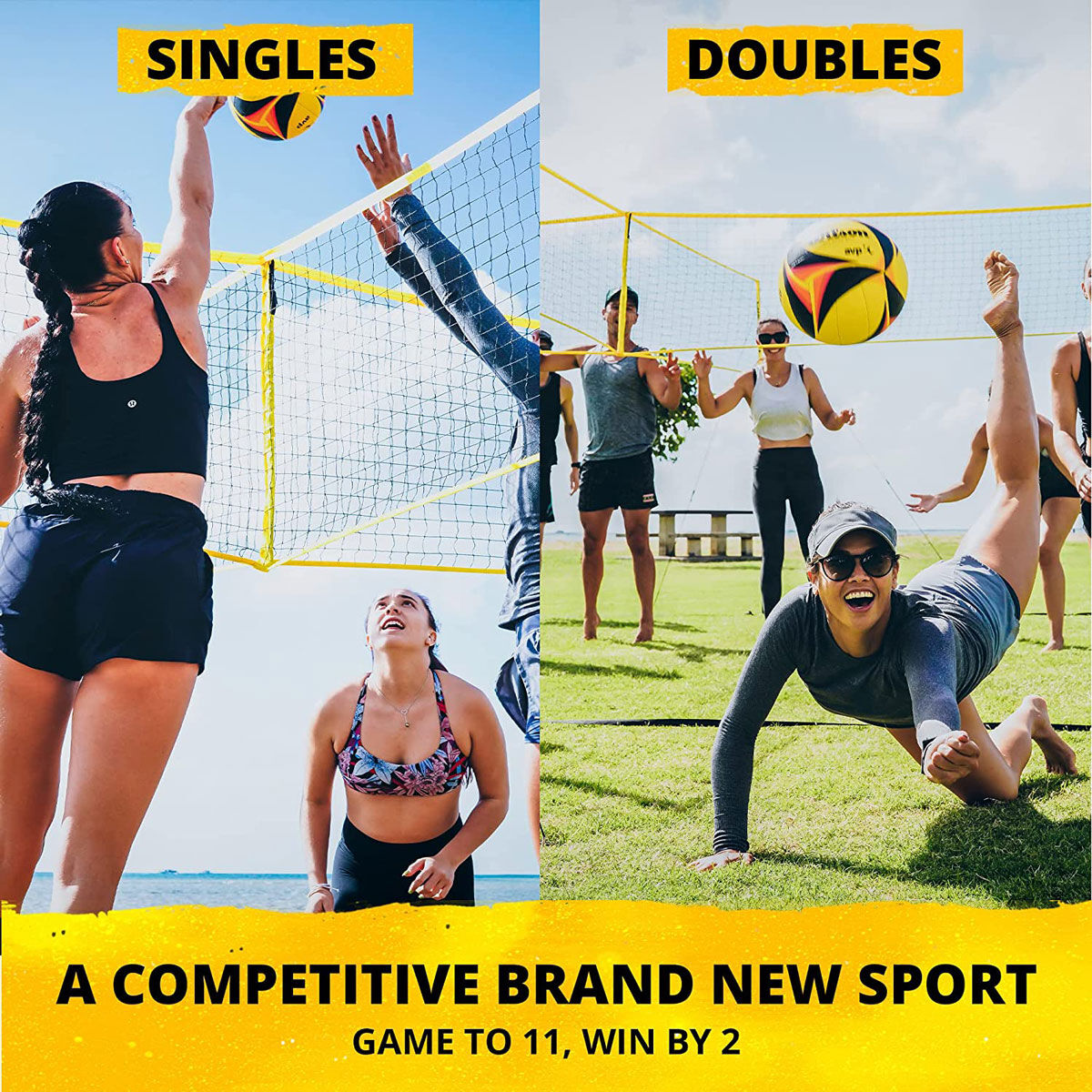 Crossnet Volleyball Game