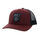 Black/Burgandy