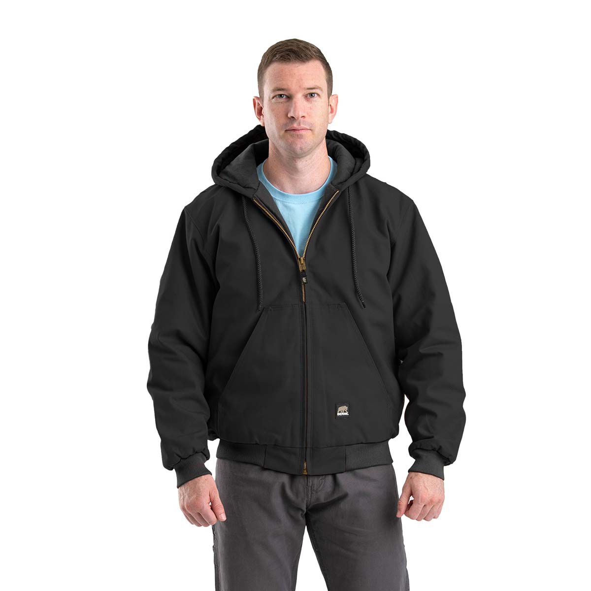 Berne Men's Heritage Duck Hooded Active Jacket