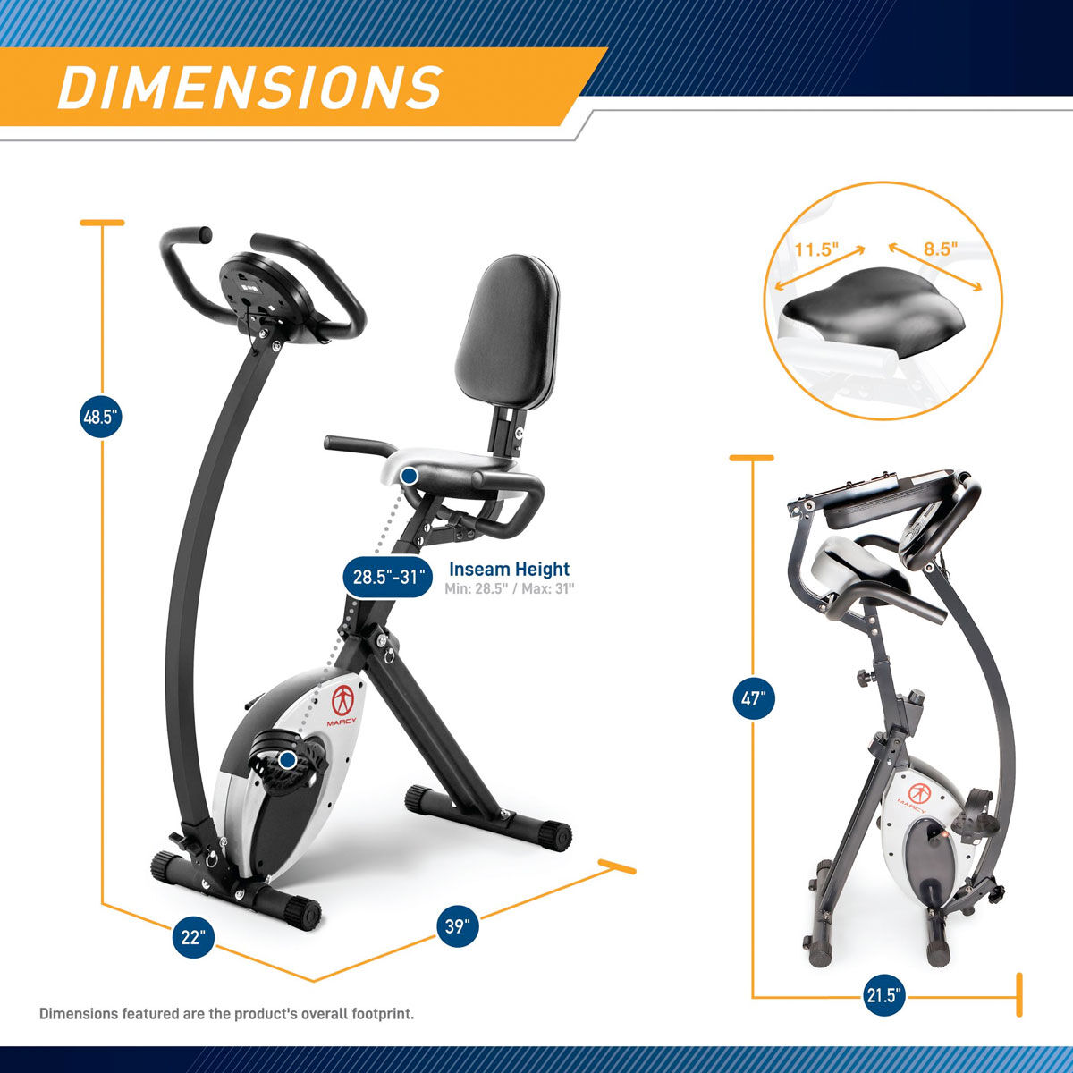 Marcy Foldable Fitness Bike